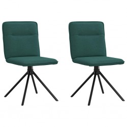 Sonata H Трапезни столове, 2 бр, тъмнозелени, текстил - Scaune de dining