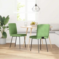 Sonata H Трапезни столове, 2 бр, светлозелени, кадифе - Scaune de dining