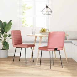 Sonata H Трапезни столове, 2 бр, розов, изкуствена кожа - Scaune de dining