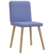 Sonata Scaune de sufragerie 6 buc țesătură Jeans Blue