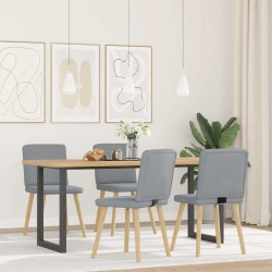 Sonata H Трапезни столове, 4 бр, светлосиви, текстил - Scaune de dining