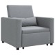 Sonata Canapea extensibilă single Gri deschis 90 x 165 x 87 cm