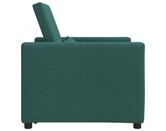 Sonata H Единичен диван легло Тъмнозелено 90 x 165 x 87 см текстил