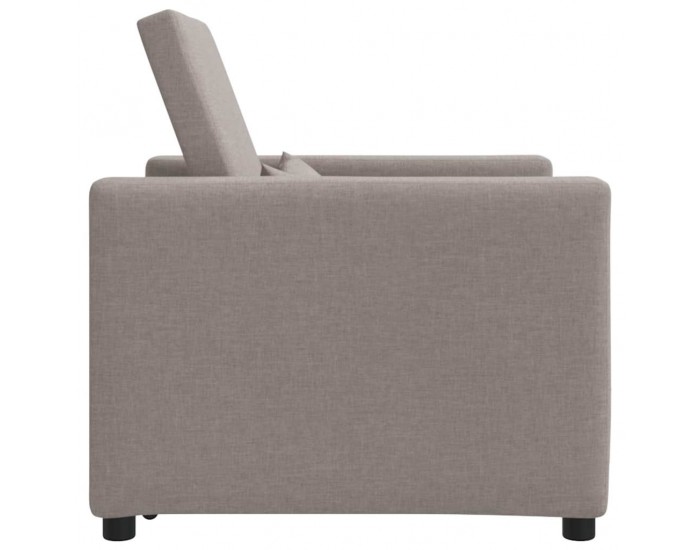 Sonata H Единичен диван легло с колела Таупе 90 x 165 x 87 см текстил