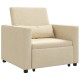 Sonata Canapea extensibilă single Crem 90 x 165 x 87 cm țesătură