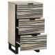 Sonata H Шкафове и стелажи за съхранение на медии с чекмедже Бял и черен