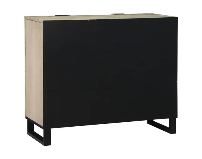 Sonata H Шкаф Бяло 90 x 33 x 75 см мангово дърво масив