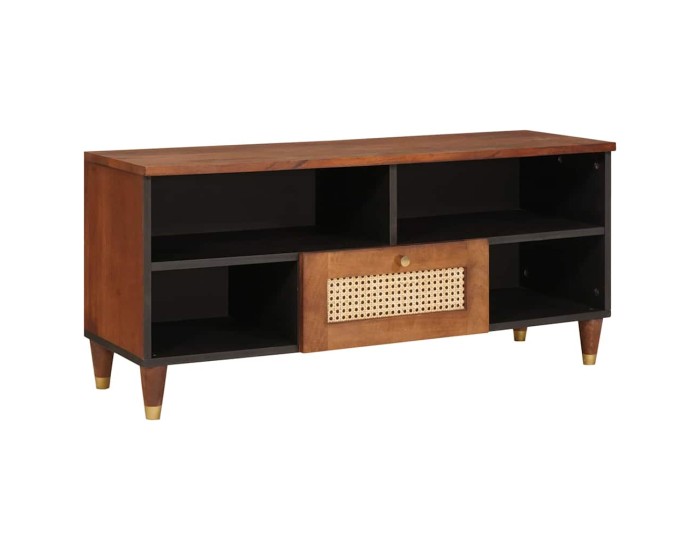 Sonata Cabinet TV Maro 100 x 33,5 x 46 cm Lemn de mango solid