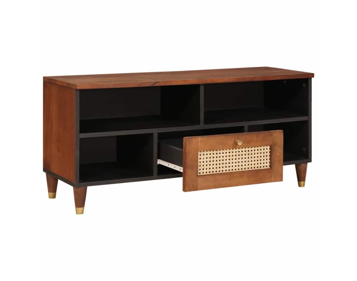 Sonata Cabinet TV Maro 100 x 33,5 x 46 cm Lemn de mango solid
