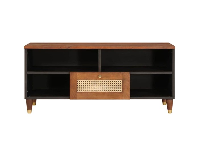 Sonata Cabinet TV Maro 100 x 33,5 x 46 cm Lemn de mango solid