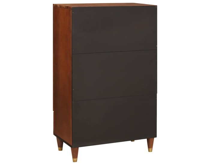 Sonata Șifonier Înalt Maro 60 x 33,5 x 100 cm Lemn de mango solid