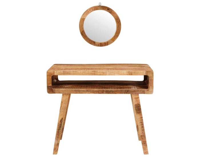 Sonata Masă de Machiaj Maro 90 x 76 x 45 cm Lemn de mango solid