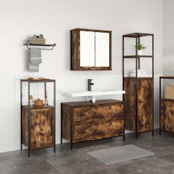 Sonata H Комплект мебели за баня 3 pcs Опушен дъб 90 x 34.5 x 60 см - Baie