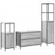 Sonata H Комплект мебели за баня 3 pcs Сив сонома 90 x 34.5 x 60 см