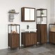 Sonata H Комплект мебели за баня с рафт 3 pcs Кестенов дъб и Черен