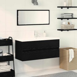 Sonata H Шкаф за мивка Черен дъб 100 x 39 x 62 см Инженерно дърво - Dulapuri de baie