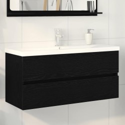 Sonata H Шкаф за мивка Черен дъб 100 x 39 x 62 см Инженерно дърво - Dulapuri de baie