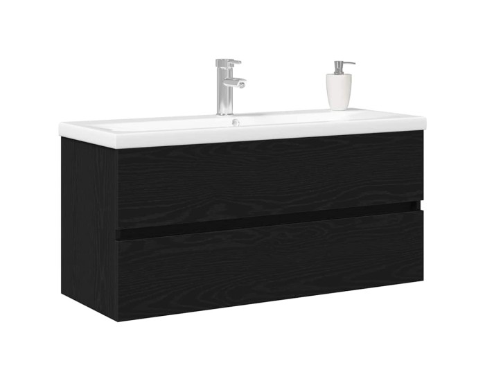 Sonata Dulap pentru Chiuveta de Baie Stejar Negru 100 x 39 x 62 cm