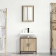 Sonata Set de mobilier pentru baie 2 buc. Maro 60 x 30 x 60 cm