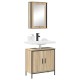 Sonata Set de mobilier pentru baie 2 buc. Maro 60 x 30 x 60 cm