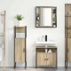 Sonata H Комплект мебели за баня с рафт 3 pcs Кафяво 33 x 33 x 120.5 см