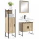 Sonata H Комплект мебели за баня с рафт 3 pcs Кафяво 60 x 33 x 60 см
