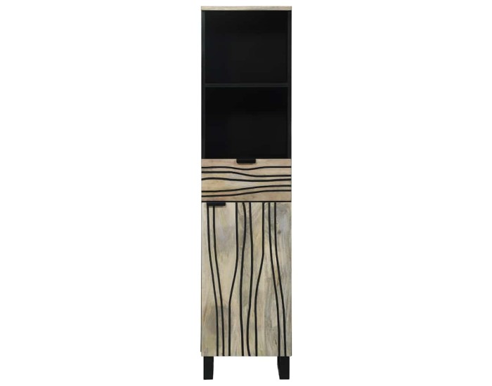 Sonata Dulap de Baie Alb 38 x 33 x 160 cm Lemn prelucrat