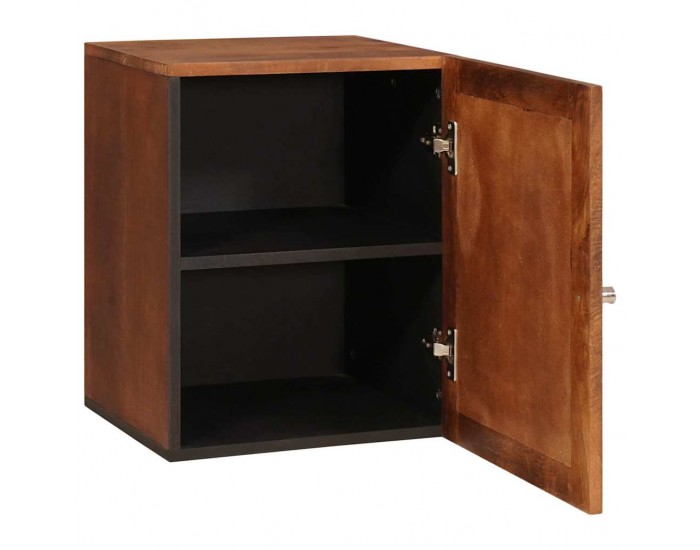 Sonata H Шкаф за баня с рафт Монтиране на стена Кафяв 38 x 33.5 x 48 см
