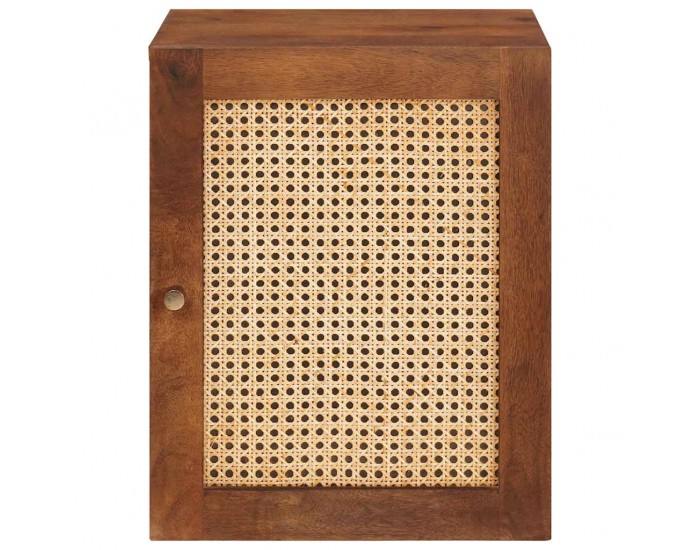 Sonata H Шкаф за баня с рафт Монтиране на стена Кафяв 38 x 33.5 x 48 см