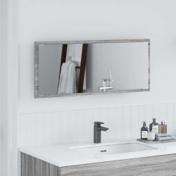 Sonata H Огледало с огледало Сив сонома 90 x 8.5 x 37 см Инженерно дърво - Dulapuri de baie
