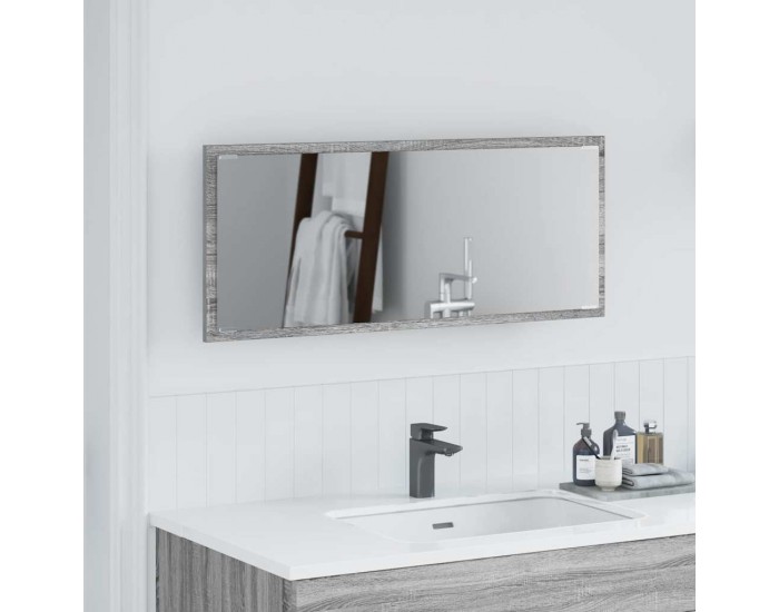 Sonata H Огледало с огледало Сив сонома 90 x 8.5 x 37 см Инженерно дърво