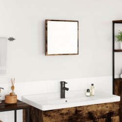 Sonata H LED огледало за баня Димян дъб 40 x 8.5 x 37 см Инженерно дърво - Baie