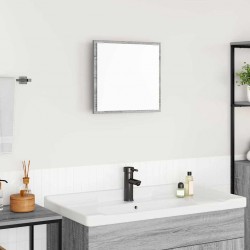 Sonata H LED огледало за баня с огледало Сив Сонома 40 x 8.5 x 37 см - Baie