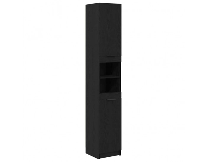 Sonata H Шкаф за баня Черен дъб 32 x 34 x 188.5 см Инженерно дърво
