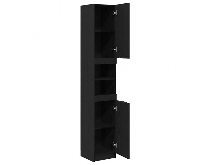 Sonata H Шкаф за баня Черен дъб 32 x 34 x 188.5 см Инженерно дърво