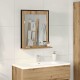 Sonata H Огледало за баня дъб артизан 50 x 12 x 60 см Инженерно дърво
