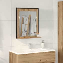 Sonata H Огледало за баня дъб артизан 50 x 12 x 60 см Инженерно дърво - Dulapuri de baie