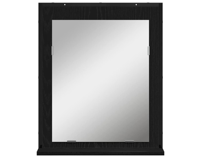 Sonata Oglindă Stejar negru 50 x 12 x 60 cm Sticlă și Lemn Ingineresc