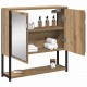 Sonata H Огледален шкаф за баня с рафт дъб артизан 60 x 16 x 60 см