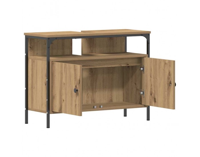 Sonata H Огледален шкаф за баня с рафт дъб артизан 60 x 16 x 60 см