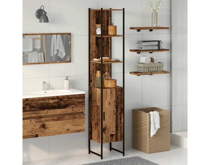 Sonata Dulap de Baie Lemn vechi 33 x 33 x 185,5 cm Lemn prelucrat