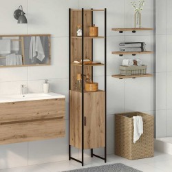 Sonata H Шкаф за баня дъб артизан 33 x 33 x 185.5 см Инженерно дърво - Dulapuri de baie