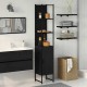 Sonata H Шкаф за баня Черен дъб 33 x 33 x 185.5 см Инженерно дърво