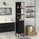 Sonata Dulap de Baie Stejar negru 33 x 33 x 185,5 cm Lemn prelucrat
