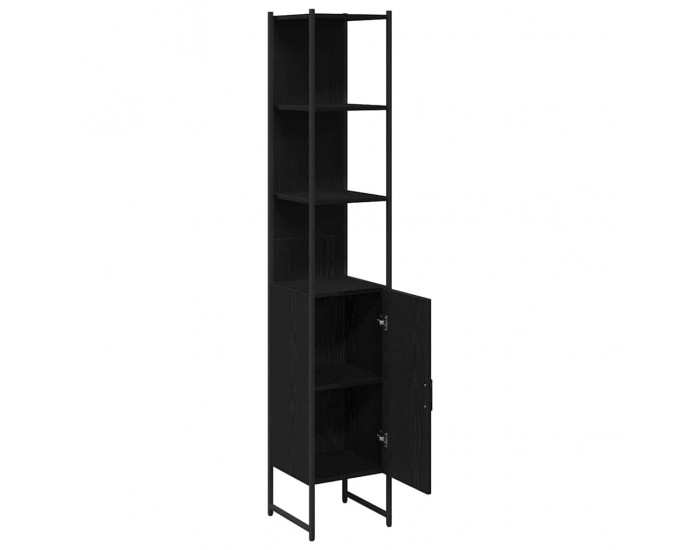 Sonata H Шкаф за баня Черен дъб 33 x 33 x 185.5 см Инженерно дърво