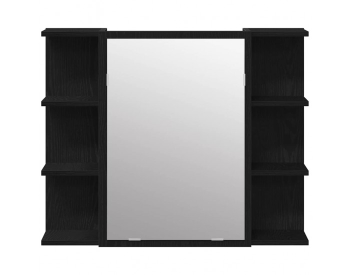 Sonata H Шкаф с огледало Черен дъб 80 x 20.5 x 64 см Инженерно дърво