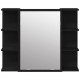 Sonata H Шкаф с огледало Черен дъб 80 x 20.5 x 64 см Инженерно дърво