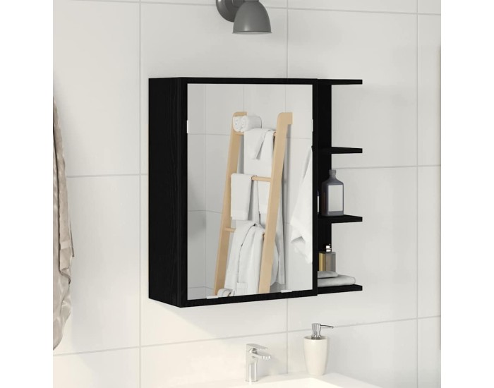 Sonata Dulap cu oglindă pentru baie Stejar Negru 62,5 x 20,5 x 64 cm