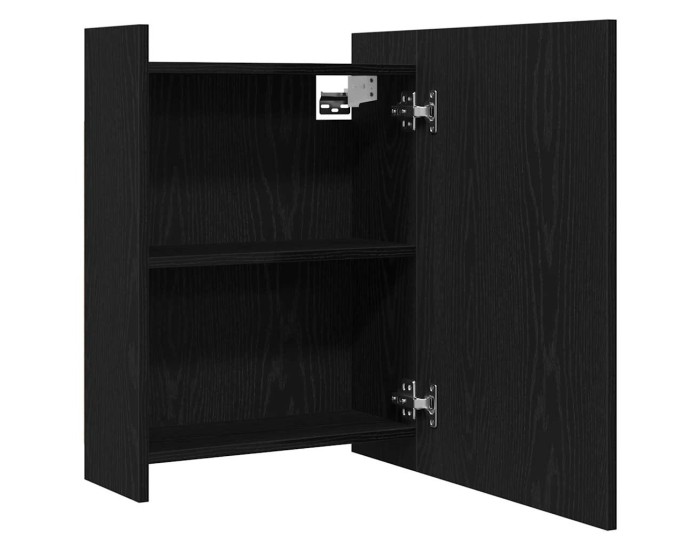 Sonata Dulap cu oglindă pentru baie Stejar Negru 62,5 x 20,5 x 64 cm
