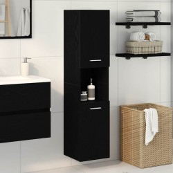 Sonata H Шкаф за баня с рафт Черния дъб 30 x 30 x 130 см Инженерно дърво - Dulapuri de baie